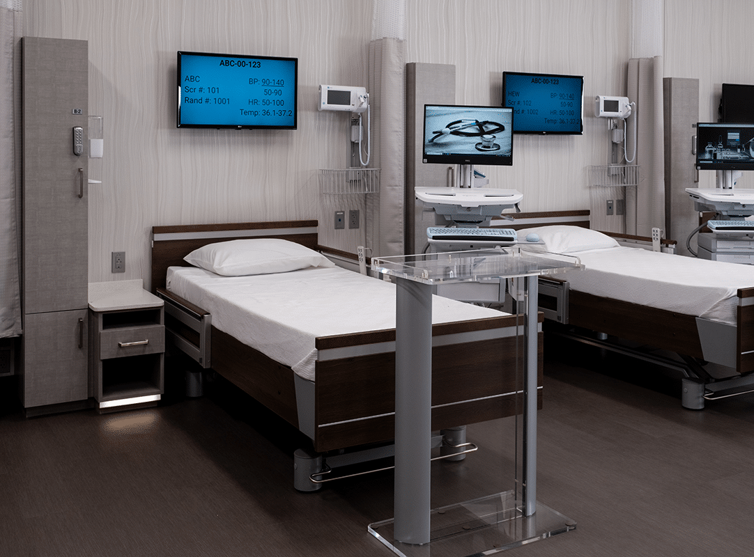 clinical trial bed