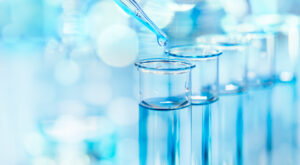 Laboratory dropper and test tube glassware