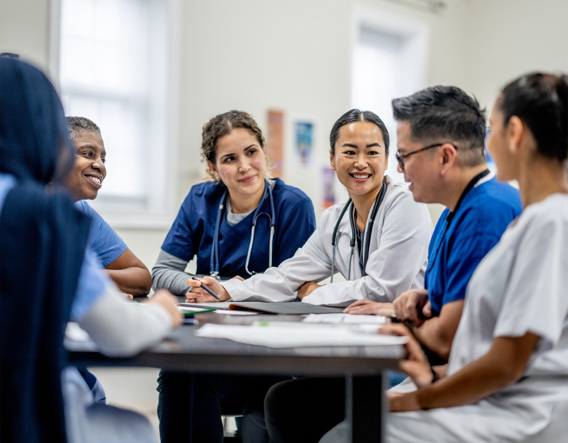 Team of doctors in a meeting