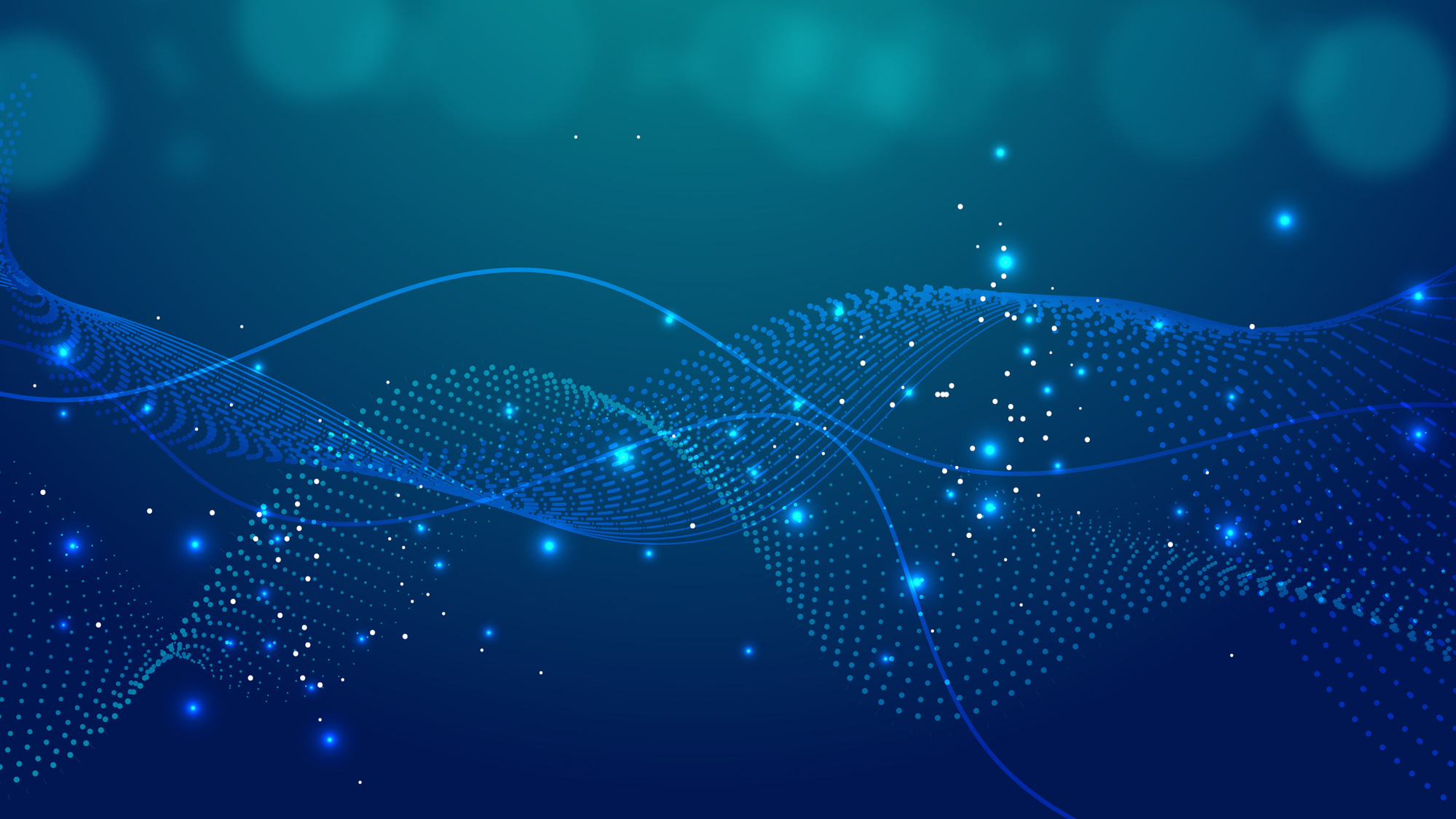 Abstract blue green gradient digital technology internet network speed connection background
