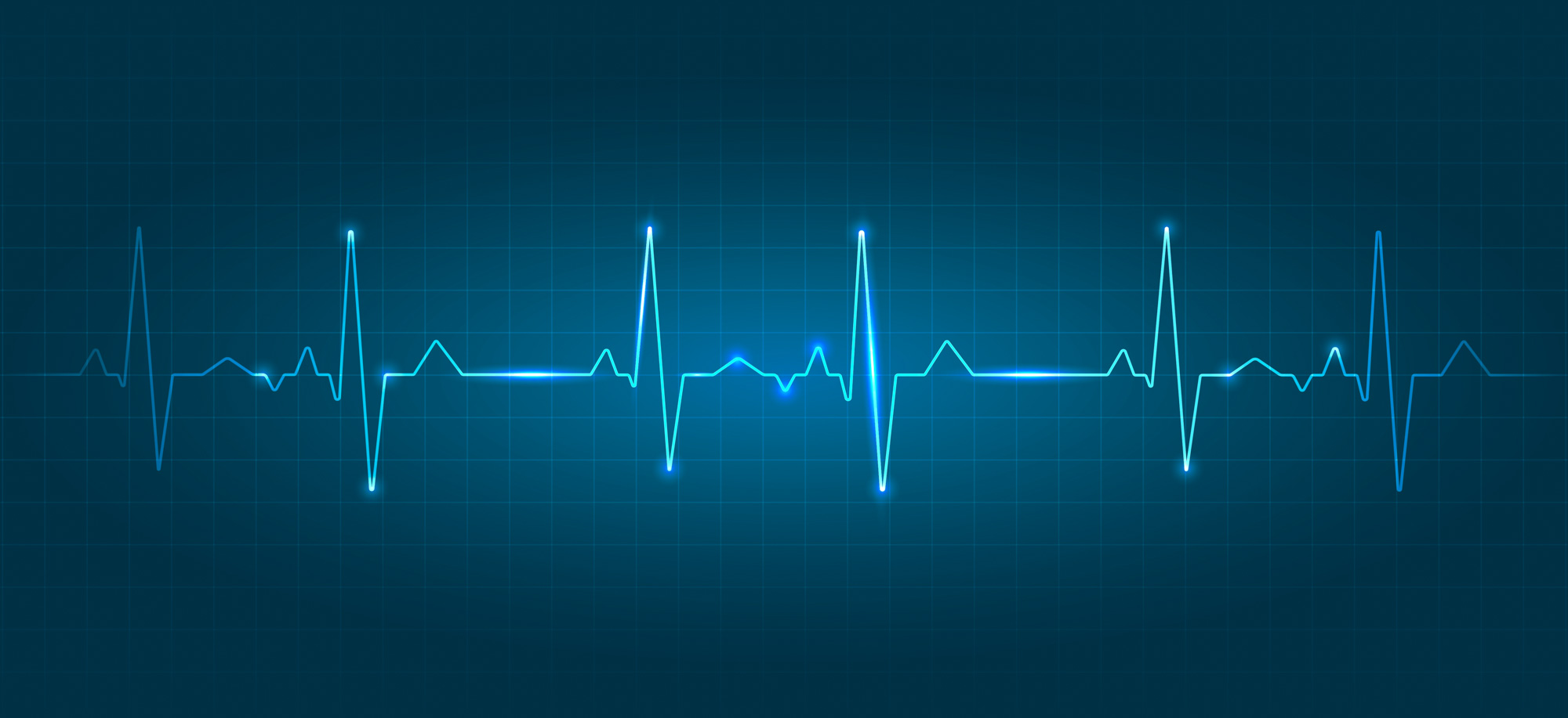 Heart wave technology background