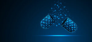 3d rendering of a pill opening